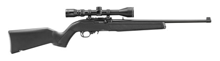 [736676320035] Ruger 32003 10/22 w/Optic 22 LR 10+1 18.50" Black Satin Stainless Steel Barrel  &  Drilled  &  Tapped Receiver, Black Fixed w/M-LOK Polymer Stock, Viridian EON 3-9x40mm Scope