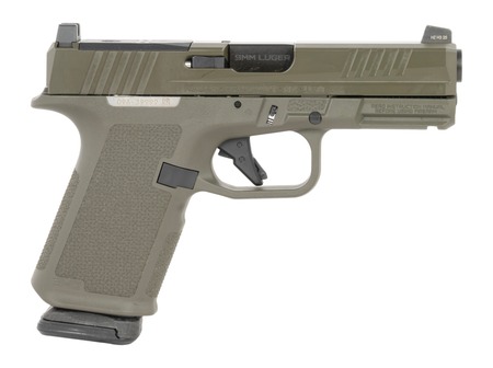 [736676194384] Ruger  RXM  Sports South Exclusive Compact Frame 9mm Luger 15+1 4" Black FNC Nitride Barrel, OD Green Alloy Steel Optic Ready/Serrated Slide, OD Green Polymer Frame w/Accessory Rail, Textured Grip, RM