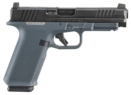 [736676194438] Ruger 19443 RXM  9mm Luger 17+1 4.50" Black FNC Nitride Alloy Steel Barrel  &  Optic Ready/Serrated Slide, Stealth Gray Polymer Frame w/Accessory Rail, Textured Grip, RMR/RMSc/DeltaPoint Pro Footprint