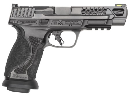 [022188901054] Smith  &  Wesson 14070 M & P M2.0 Competitor HD 9mm Luger 10+1 5" Overall Black Armornite Stainless Steel Spiral Fluted Barrel, Lightening Cut/Optic Ready/Serrated Slide  &  Stainless Steel Frame w/Picatinn