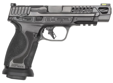 [022188901047] Smith  &  Wesson 14071 M & P M2.0 Competitor HD 9mm Luger 10+1 5" Overall Black Armornite Stainless Steel Spiral Fluted Barrel, Lightening Cut/Optic Ready/Serrated Slide  &  Stainless Steel Frame w/Picatinn