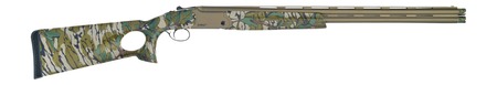 [713780305202] TriStar 30520 Upland Hunter  20 Gauge Break Open 3" 2rd 26" Bronze Cerakote Over/Under Vent Rib Barrel, Bronze Cerakote Engraved Receiver, Thumbhole Mossy Oak Green Leaf Synthetic Stock