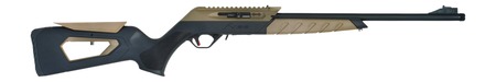 [713780600055] TriStar 60005 KR22  22 LR 10+1 18.60" Black Barrel, Picatinny Rail Receiver, Black/FDE Skeletonized w/Adj Comb Polymer Stock