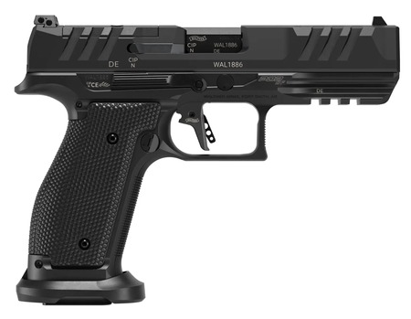 [723364237980] Walther Arms 289700810 PDP  Full Size 9mm Luger 10+1 4.50" Black Polygonal Rifled Barrel, Black Optic Ready/Serrated Slide, Black Steel Frame w/Picatinny Rail, Textured Wraparound Grip