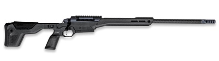 [747115463237] Weatherby 3WAMC25RWR4B 307 Alpine MDT Carbon 25 WBY RPM 3+1 22" +2" Carbon Fiber Threaded Barrel, Carbon Gray Cerakote Steel Receiver w/Picatinny Rail, Arca Rail Forend, Black HNT26 MDT Chassis Carbon