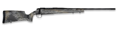 [747115460526] Weatherby 3WAST653WR8B 307 Alpine ST 6.5-300 WBY Mag 3+1 26" Graphite Black Cerakote Spiral Fluted Threaded Barrel, Steel Drilled  &  Tapped Receiver, Carbon Fiber w/Gray, Light Gray  &  Gold Sponge Accen