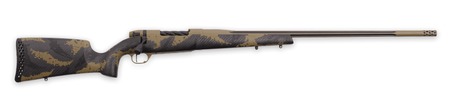 [747115454105] Weatherby MAX01N7MMPR8B Mark V Apex 7mm PRC 3+1 26" Graphite Black  &  Tan Cerakote Fluted Threaded Barrel, Tan Cerakote Steel Drilled  &  Tapped Receiver, Carbon Fiber w/Brown  &  Tan Sponge Accents Fixed