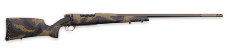 [747115454112] Weatherby MAX01N7MMPL8B Mark V Apex 7mm PRC 3+1 26" Graphite Black  &  Tan Cerakote Fluted Threaded Barrel, Tan Cerakote Steel Drilled  &  Tapped Receiver, Carbon Fiber w/Brown  &  Tan Sponge Accents Fixed