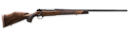 [747115440979] Weatherby MDX01N340WR8B Mark V Deluxe 340 WBY Mag 3+1 26" High Gloss Non-Threaded Barrel, High Gloss Blued Steel Drilled  &  Tapped Receiver, Gloss Walnut Fixed Stock, Right Hand