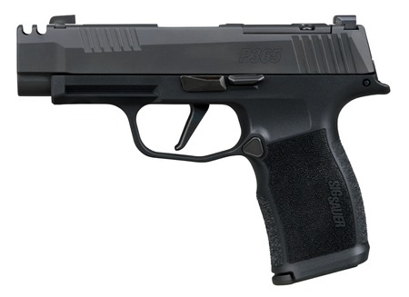 [798681741960] Sig Sauer 365XL380COMP10 P365XL 380 ACP 10+1 3.10" Black Ported Barrel, Black Nitron Stainless Steel Optic Cut/Ported/Serrated Slide, Black Stainless Steel Frame w/Picatinny Rail, Textured Grip, SIG-L