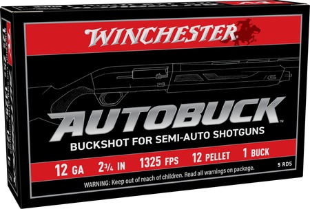 [020892030176] WIN USAB121  12G 2-3/4" BKSHOT 1              5/50