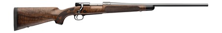 [023614899839] Winchester Repeating Arms 535248212 Model 70 Super Grade 243 Win 5+1 22" Blue Polished Target Crown Barrel, Blue Polished Steel Drilled  &  Tapped Receiver, Gloss AAA Claro Walnut Fixed Stock, Right Han