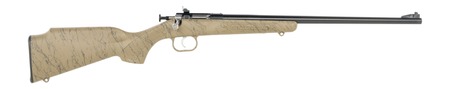 [611613023432] Crickett KSA2343 My First Rifle Gen2 22 LR 1rd 16.13" Blued Single Shot Barrel, Drilled  &  Tapped Receiver, Tan w/Black Webbing Fixed Synthetic Stock