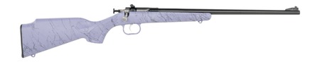 [611613023456] Crickett KSA2345 My First Rifle Gen2 22 LR 1rd 16.10" Blued Single Shot Barrel, Blued Drilled  &  Tapped Receiver, Purple w/Black Webbing Fixed Synthetic Stock