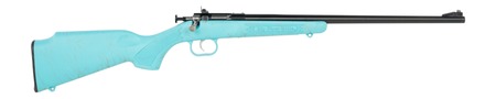 [611613023463] Crickett KSA2346 My First Rifle Gen2 22 LR 1rd 16.10" Blued Single Shot Barrel, Drilled  &  Tapped Receiver, Blue w/Gold Webbing Fixed Synthetic Stock