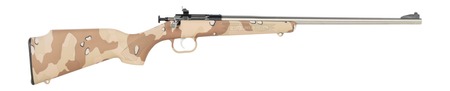 [611613021797] Crickett KSA2179 My First Rifle Gen2 22 LR 1rd 16.13" Stainless Single Shot Barrel, Drilled  &  Tapped Receiver, Hydrodipped Desert Storm Camo, Fixed Synthetic Stock