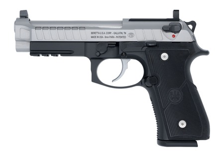 [810059266131] Langdon Tactical Tech 92E2TJRR Beretta 92 Elite  Full Size 9mm Luger 18+1 4.70" Stainless Barrel, Inox Stainless Steel Optic Ready/Serrated Slide, Black Anodized Aluminum Frame w/Picatinny Rail, Textu