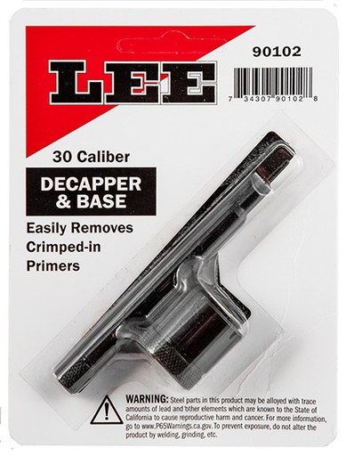[734307901028] Lee Precision 90102 Decapper  &  Base  30 Caliber