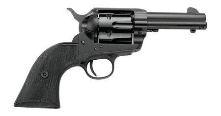 [754213618643] Pietta PFI22ALLOYAS312CB Alloy 22 LR 10 Shot 3.50" Matte Black Alloy Steel Barrel  &  Frame, Black Checkered Grip