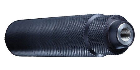 [011516100412] Sonicore 50100401 Rekkr DT  223/5.56 1.77" Black Aluminum/Stainless Steel 1/2"x28
