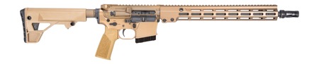 [810081135894] Geissele Automatics 08653S GFR Recce 6mm ARC 8+1 16" Threaded Barrel, Desert Dirt Cerakote Aluminum Receiver w/Picatinny Rail, M-LOK Handguard, Mil-Spec 6 Position Buffer Tube, DD Polymer Geissele SBS