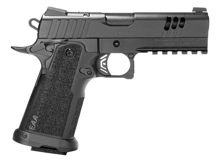 [741566908309] Girsan 395068 Witness2311 CMXX 45 ACP 11+1 4.25" Black Ported w/Integral Compensator Bull Barrel, Black Steel Lightening Cut/Optic Ready/Serrated Slide, Black Polymer Frame w/Beavertail  &  Picatinny Ra