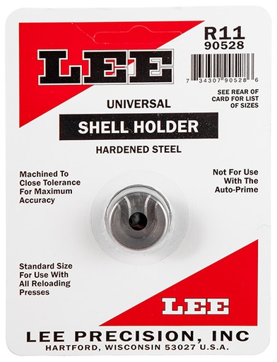 [734307905286] Lee Precision 90528 Shell Holder Universal #11R 303 Savage / 444 Marlin / 44 Special / 44 Mag / 45 Colt