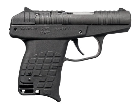 [640832011463] Kel-Tec PR3ATBLK PR-3AT Compact Frame 380 ACP 13+1 2.85" Black Rotating Barrel Shroud, Black Polymer Frame
