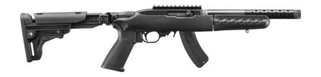 [736676330010] Ruger 33001 10/22  SBR 22 LR 15+1 10" Matte Black Threaded Barrel, Black Receiver w/Picatinny Rail, Black Folding/Reversible Polymer Stock, Polymer Grip