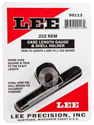 [734307901134] Lee Precision 90113 Case Length Gauge  222 Rem Steel