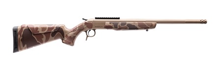 [043125002405] CVA CR4446D Cascade Takedown 300 Blackout 1rd 20" Flat Dark Earth Cerakote Stainless Steel Threaded Barrel  &  Receiver w/Picatinny Rail, Duck Camo Synthetic Stock