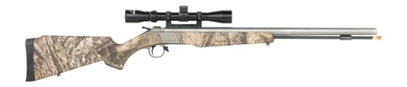 [043125002627] CVA PR2120SSCP Wolf Scope Package 50 Cal, Stainless Steel Barrel, Fixed Realtree APX Synthetic Stock