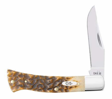 [021205107998] CASE 10799 AXE HANDLE PEACH SEED JIG AMBER BONE