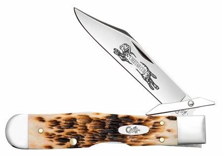 [021205108124] CASE 10812 CHEETAH CUB AMBER BONE
