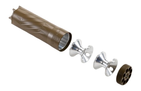 [850059666913] Anechoic PSQ-FDE Pipsqueak 22 22 Cal 1.10" FDE Titanium 1/2"x28