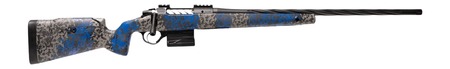 [811452028456] Seekins Precision 11710485F Havak PH3 NRL Full Size 22 Creedmoor 5+1 24" Black Spiral Fluted Threaded Barrel, Black Receiver w/Picatinny Rail, M3 Adj w/Mini Chassis Glacier Shadow Camo Carbon Composit