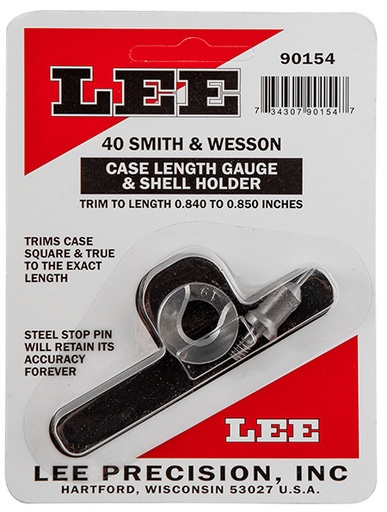 [734307901547] Lee Precision 90154 Case Length Gauge  40 S&W