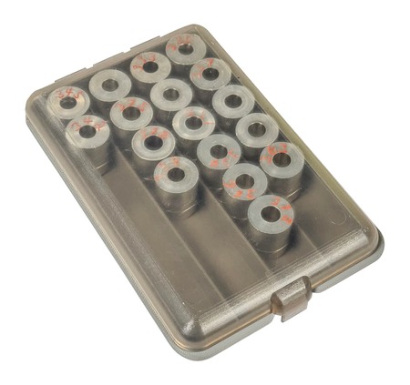 [026057361994] MTM PSBB     POWDER  &  SHOT BUSHING BOX  CLEAR