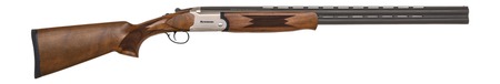 [884110754905] Mossberg 75490 Silver Reserve  16 Gauge Break Open 2.75" 2rd 28" Matte Blued Over/Under Vent Rib Barrel, Satin Silver w/Engraved Logo Receiver, Fixed Satin Black Walnut Stock