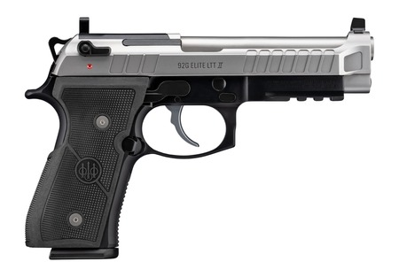 [082442065755] Beretta USA J92ELITE2G18 92G Elite LTT II Full Size Frame 9mm Luger 18+1 4.70" Inox Combat Target Crown Barrel, Inox Stainless Steel Optic Ready/Serrated Slide, Black Aluminum Frame w/Beavertail  &  Pic