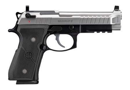 [082442065731] Beretta USA J92ELITE2G10 92G Elite LTT II Full Size Frame 9mm Luger 10+1 4.70" Inox Combat Target Crown Barrel, Inox Stainless Steel Optic Ready/Serrated Slide, Black Aluminum Frame w/Beavertail  &  Pic
