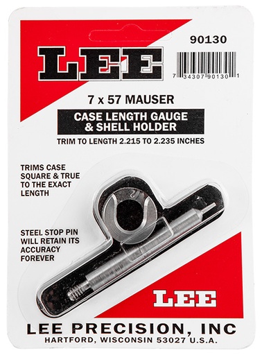 [734307901301] Lee Precision 90130 Case Length Gauge  7x57mm Mauser Steel 0.07 lbs