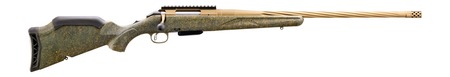 [736676469932] Ruger 46993 American II Predator 350 Legend 5+1 22" Burnt Bronze Cerakote Spiral Fluted Threaded Barrel  &  Receiver w/Picatinny Rail, Green Splatter Fixed Synthetic Stock