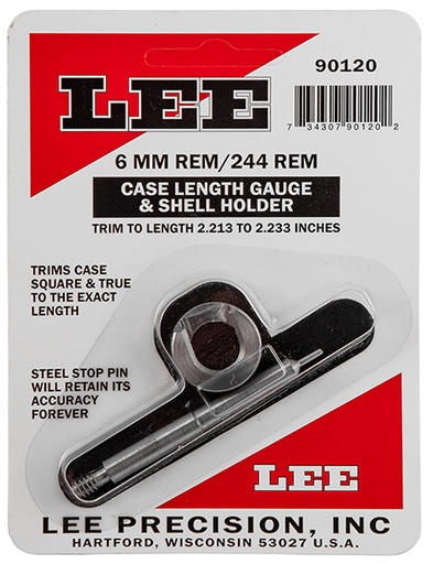 [734307901202] Lee Precision 90120 Case Length Gauge  6mm Rem / 244 Rem