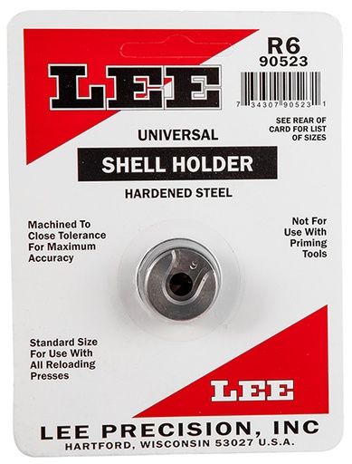 [734307905231] Lee Precision 90523 Shell Holder Universal #6R 218 Bee / 25/20 / 32/20
