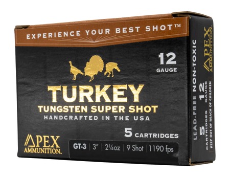 [859781007056] APEX AMMO GT3-9      12G 3    2-1/4 9         5/10