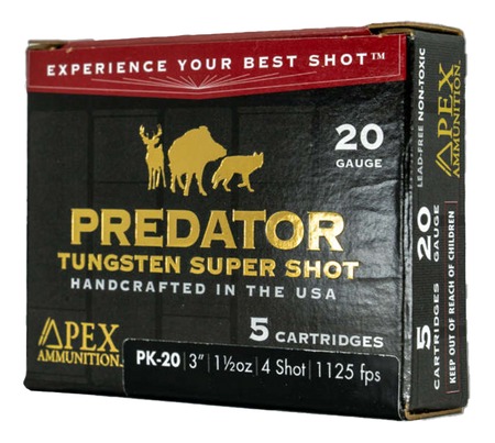 [850010408149] APEX AMMO PK20-154    20G 3    1.5   4        5/10