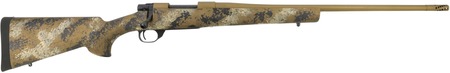 [682146889673] Howa HFN308SE 1500 Fence Line 308 Win 4+1 22" Flat Dark Earth Cerakote Threaded Barrel, Flat Dark Earth Cerakote Aluminum Drilled  &  Tapped Receiver, Scorched Earth Camo Fixed Synthetic Stock, Right Ha