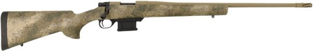 [682146890174] Howa HMFN65GRPR 1500 Fence Line 6.5 Grendel 5+1 22" Burnt Bronze Cerakote Threaded Barrel, Burnt Bronze Cerakote Aluminum Drilled  &  Tapped Receiver, Prairie Reaper Camo Fixed Synthetic Stock, Right Ha