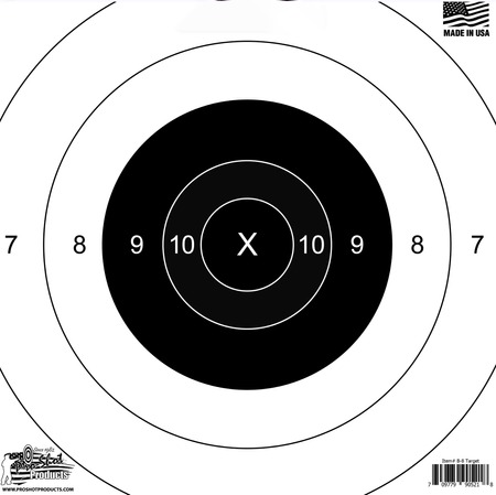 [709779912124] PROSHOT B8-12PK          10" B-8 HVY TGT  BULLSEYE